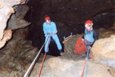 Vertical Rappelling in Riverbend Cave